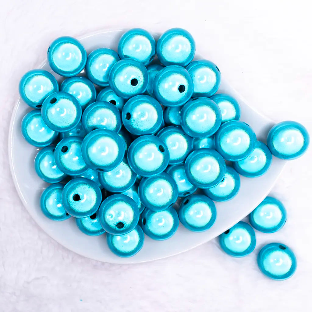 20mm Blue Miracle Bubblegum Bead The BumbleBead Company