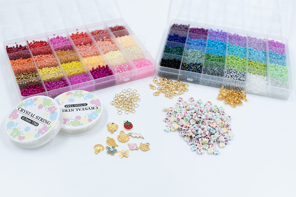 DIY Letter and Seed Bead Kit over 12,000 pieces The BumbleBead Company