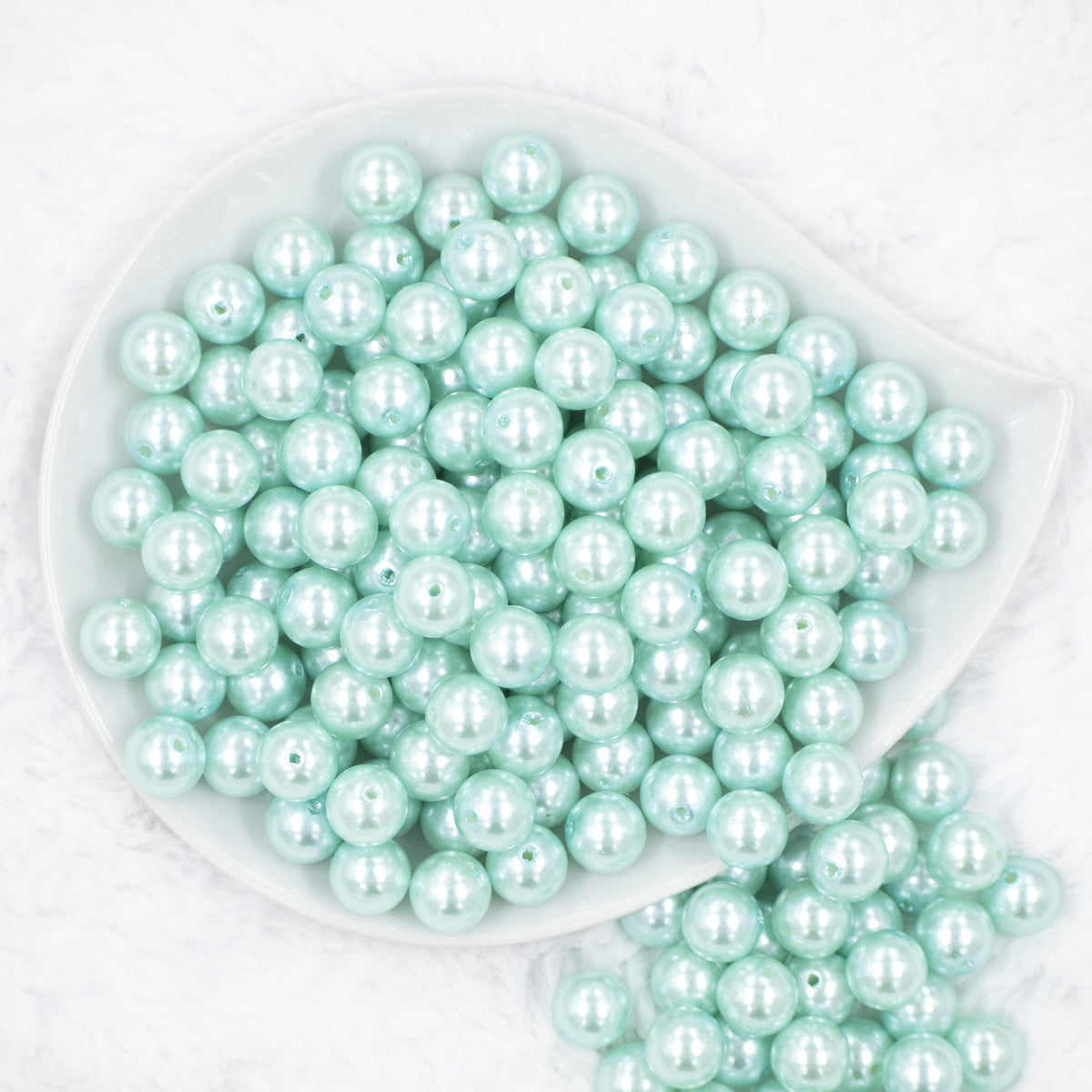 100qty 12mm Mint/Green Mixed Beads - Acrylic Mixed Beads - Bubblegum Beads  - Chunky Beads #1214
