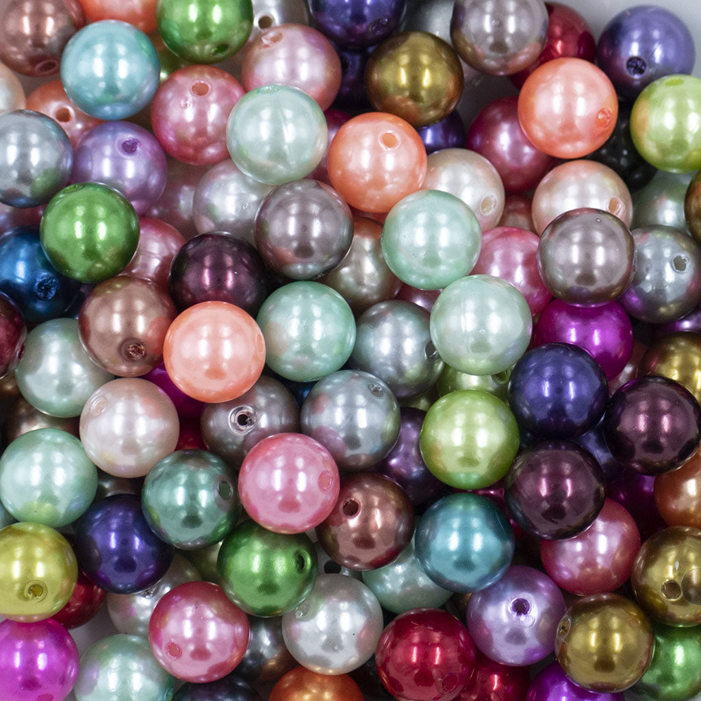 100 Qty 12mm Beads, Colorful Mixed Acrylic Chunky Bubblegum Beads in Bulk,  Round Beads, Beading Supply, Loose Crafting - Yahoo Shopping