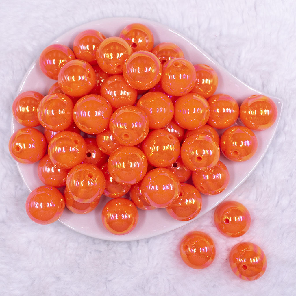 20mm Beads, Orange Beads Variety Pack, Bubblegum Beads Wholesale