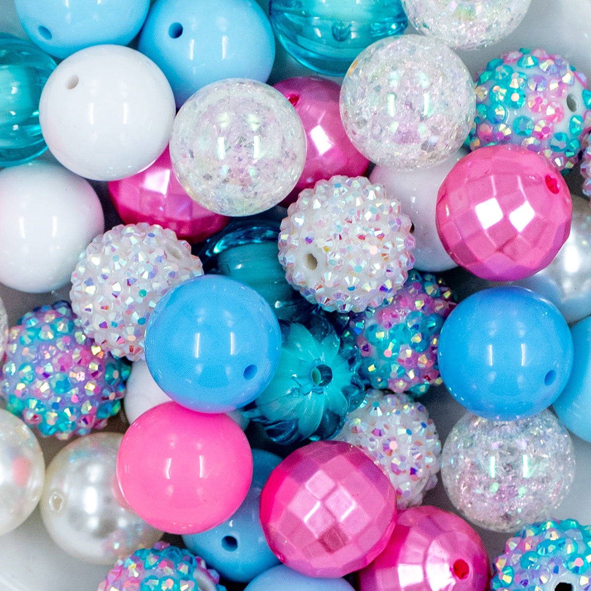 20mm "Fairytales Do Come True" Acrylic Bubblegum Bead Mix - Princess I ...