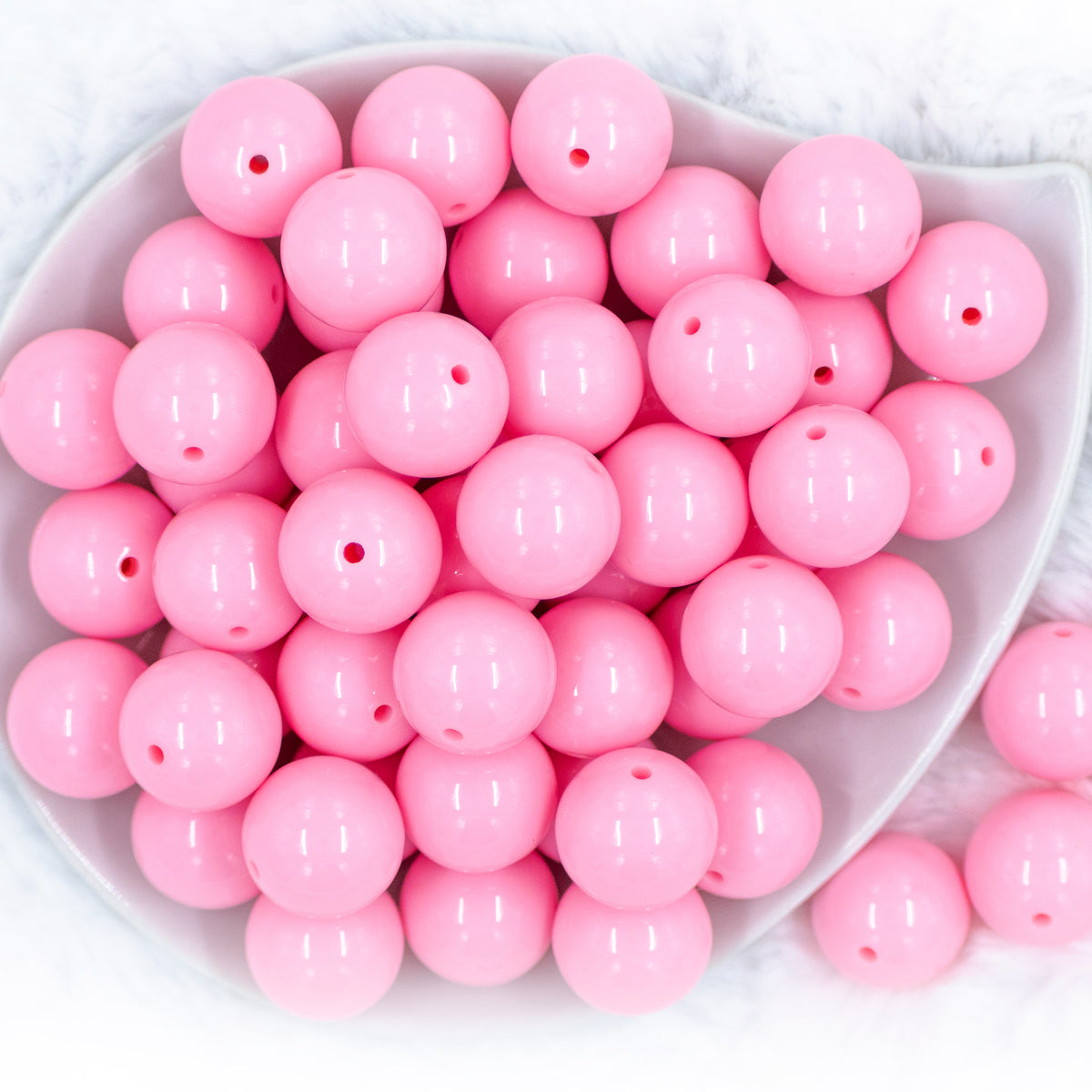 Color Pop Bubblegum Bead Mix, Chunky Beads in Bulk Wholesale, Pink
