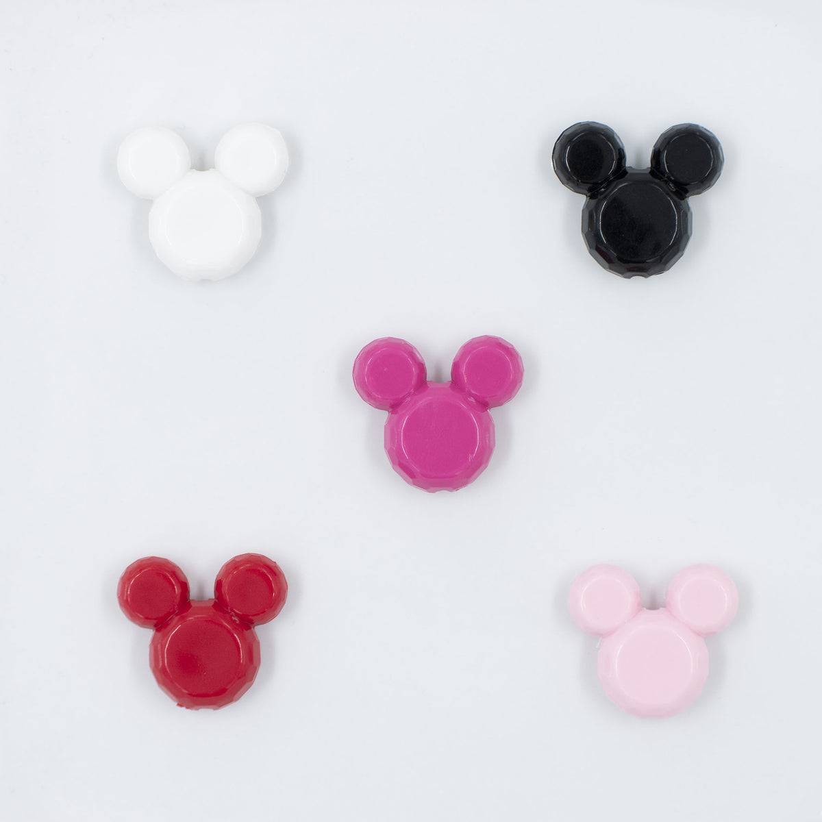 Chunky Acrylic Mouse Beads 34*37mm- [Set of 2]