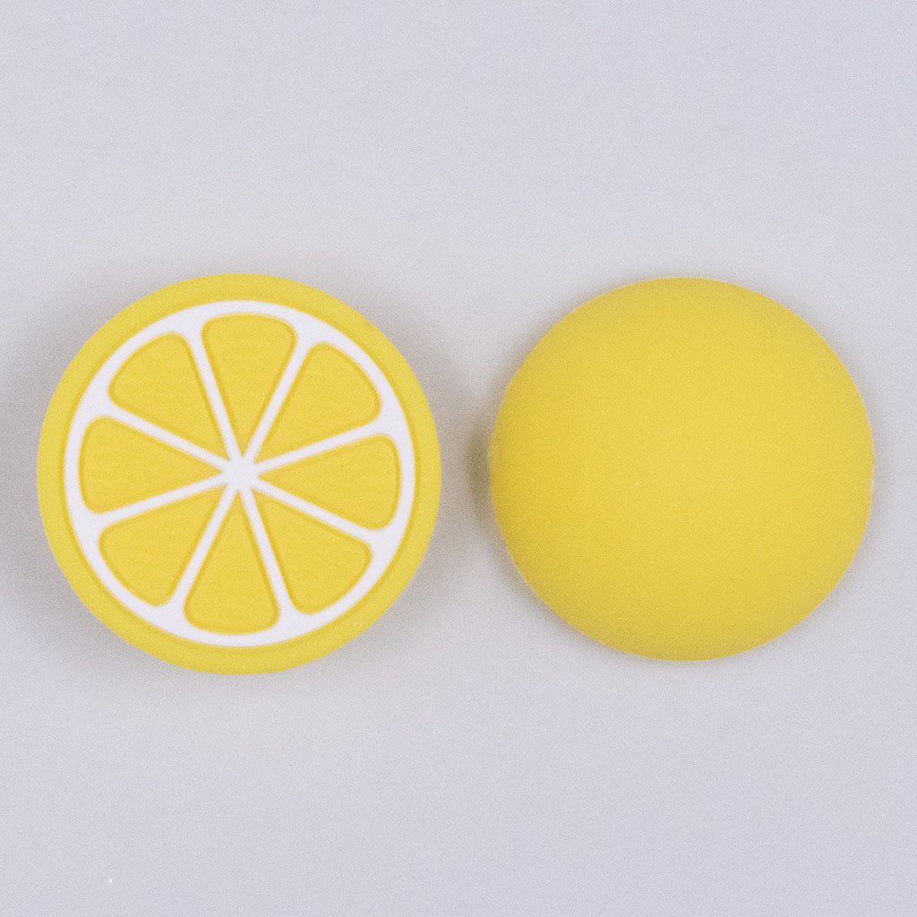 Yellow Lemon Silicone Focal Bead Accessory | The BumbleBead