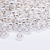 front view of Silver Spacer with Charm Mount - Set of 10