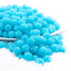 front view of a pile of 12mm Blue Neon Rhinestone Bubblegum Beads