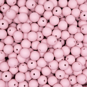 12mm Blush Pink Round Silicone Bead