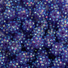 close up view of a pile of 12mm Deep Purple AB Rhinestone Bubblegum Bead