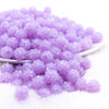 front view of a pile of 12mm Light Purple Neon Rhinestone Bubblegum Beads