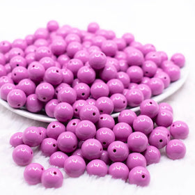 12mm Lilac Purple Acrylic Bubblegum Beads