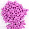 top view of a pile of 12mm Lilac Purple Acrylic Bubblegum Beads