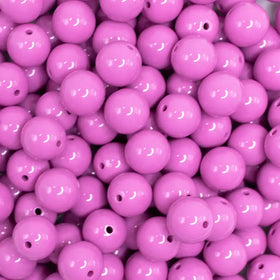 12mm Lilac Purple Acrylic Bubblegum Beads