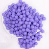 top view of a pile of 12mm Purple on Purple Rhinestone Bubblegum Beads