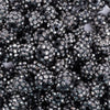 close up view of a pile of 12mm Smokey Silver Rhinestone AB Bubblegum Beads