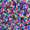 close up view of a pile of 12mm Confetti Rhinestone Bubblegum Beads - 10 & 20 Count