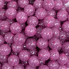 close up view of a pile of 12mm Dark Pink Shimmer Glitter Sparkle Bubblegum Beads - 20 Count