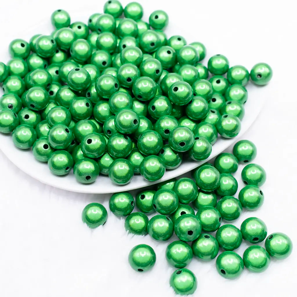 12mm Green Miracle Bubblegum Bead | The BumbleBead Company