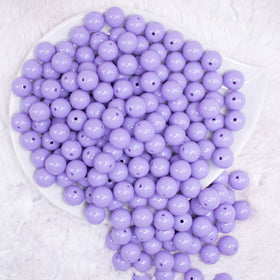 12mm Pretty Purple Acrylic Bubblegum Beads - 20 & 50 Count