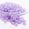front view of a pile of 12mm Light Purple Crackle AB Bubblegum Beads