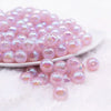 front view of a pile of 12mm Light Purple Opal Bubblegum Beads - 20 Count