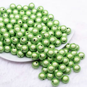 12mm Lime Green Miracle Bubblegum Bead