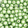 close up view of a pile of 12mm Lime Green Miracle Bubblegum Bead