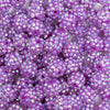 close up view of a pile of 12mm Neon Purple Rhinestone AB Bubblegum Beads - 10 & 20 Count