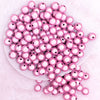 top view of a pile of 12mm Pink Miracle Bubblegum Bead