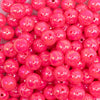 close up view of a pile of 12mm Pink Neon AB Solid Acrylic Bubblegum Beads