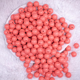 12mm Punch Pink Acrylic Bubblegum Beads - 20 & 50 Count