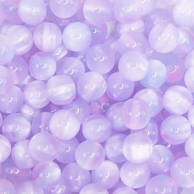 12mm Purple Illusion Glitter Bubblegum Bead