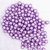 top view of a pile of 12mm Purple Miracle Bubblegum Bead