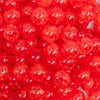 close up view of a pile of 12mm Red Crackle Bubblegum Beads