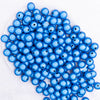 top view of a pile of 12mm Royal Blue Miracle Bubblegum Bead