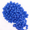 top view of a pile of 12mm Royal Blue Rhinestone Bubblegum Beads