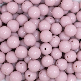 12mm Thistle Purple Passion Solid Acrylic Bubblegum Beads