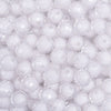 close up view of a pile of 12mm White Transparent Bead in a Bead Bubblegum Beads