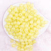 12mm Yellow Crackle AB Bubblegum Beads - 500 COUNT BULK