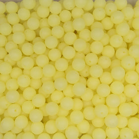 12mm Yellow Glow In The Dark Silicone Bead