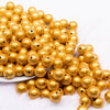 front view of a pile of 12mm Yellow Miracle Bubblegum Bead