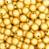 close up view of a pile of 12mm Yellow Miracle Bubblegum Bead