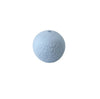 front view of a 15mm Pastel Blue Embossed Floral Print Silicone Bead