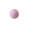 front view of a pile of 15mm Pastel Pink Embossed Floral Print Silicone Bead