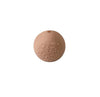 front view of a pile of 15mm Peach Embossed Floral Print Silicone Bead