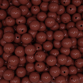 15mm Brown Liquid Style Silicone Bead