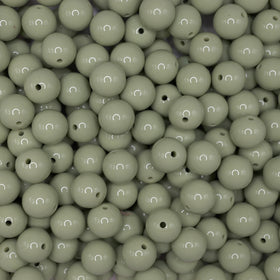 15mm Sage Green Round Silicone Beads, Green Round Silicone Beads, Beads  Wholesale
