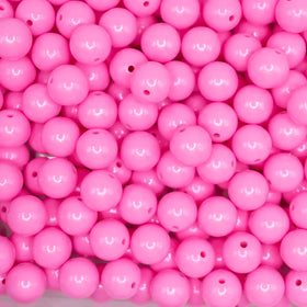15mm Pink Opal Shimmer Round Silicone Bead