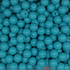 15mm Turquoise Liquid Style Silicone Bead