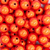 close up view of a pile of 16mm Orange Miracle Bubblegum Bead